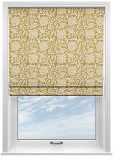 Land & Shore Rowallane, Ochre - Twist&Fit Roman Blind